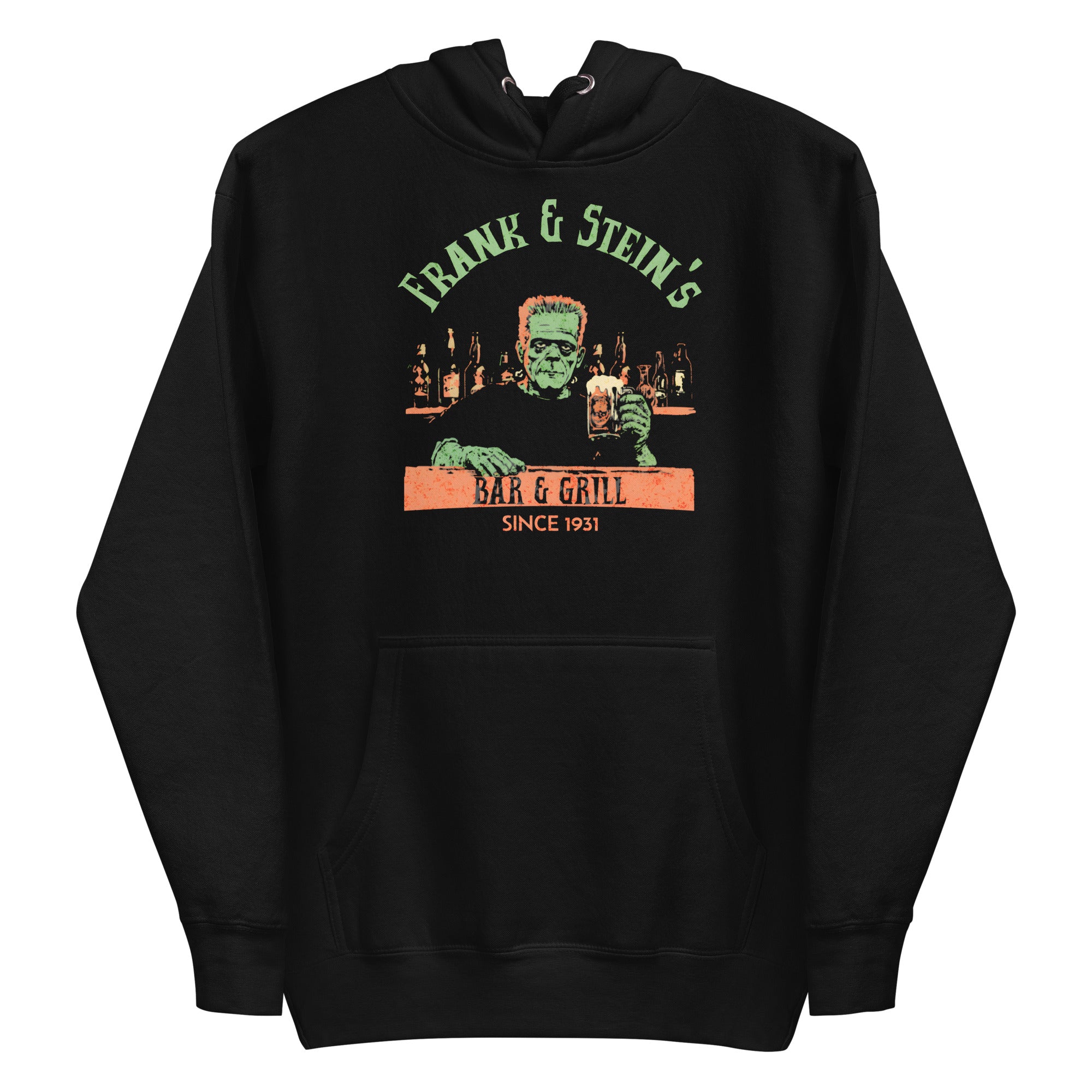 Funny Halloween Frank & Stein’s Bar & Grill Hoodie